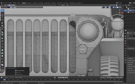 【14美刀教学（中字-上部分）：Blender吉普车建模教学: Create Jeep Willys MB 1942 From Start To Finish】