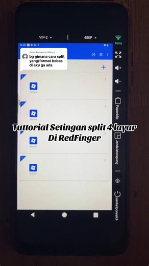 Tutorial Setingan Split di Roblox