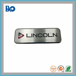 [Hot Item] High Quality Die Casting Logo Custom Aluminum Nameplate