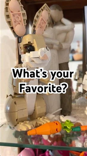 A few smaller builds. The rabbit is our favorite out of this group! ☺️🐰 #lego