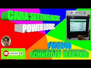 cara setting power logic PM8000 schneider (PM8240)