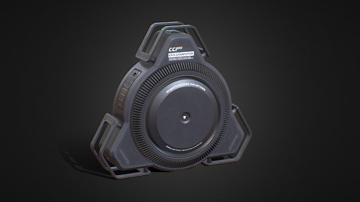 Sci-fi Computer CC3 - Download Free 3D model by Eleanie