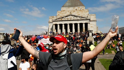 WATCH LIVE: Demonstrators warned to stay away from Melbourne
