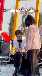 16K views · 54 reactions | Houdini Rope Escape in record breaking time. Kids have the best reactions #magic #escapeartist #magician #reels | Magic Razik | Facebook