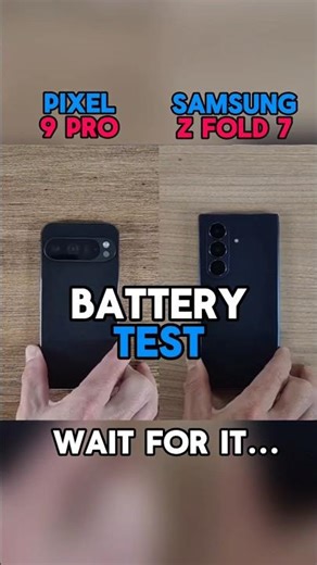 ☠️⚡PIXEL 9 PRO VS SAMSUNG Z FOLD 7 BATTERY🔋TEST!!