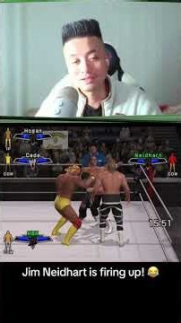 WWE Smackdown vs Raw 2007 Legends 6 Man Tag! PS2 Gameplay ❤️😎 #wwefan #gamingshorts