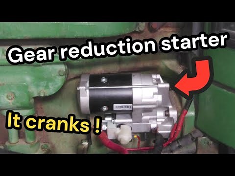 John Deere 4440 gear reduction starter WOW!!