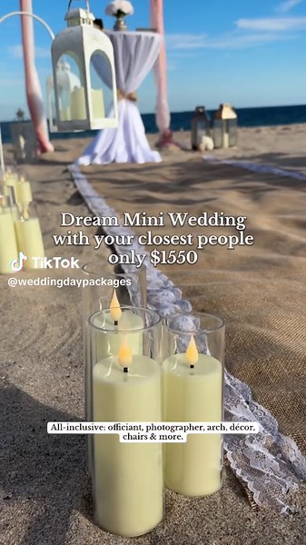 Book your date now — spots are filling fast! 2026–2027 dates available. 💍✨ Package includes: • Wedding officiant • Professional photography • Floral arch • Décor & aisle setup • Up to 20 chairs • And more! 📍 We work from Miami to West Palm Beach To book: send your wedding date, guest count & preferred city.