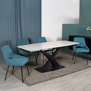 [Hot Item] High-Quality Environmental Protection and Anti Pollution Nordic Dining Tables Extendable Dining Table Ceramic Sintered Stone