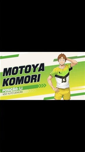 MOTOYA KOMORI LÍBERO DA ITACHIYAMA