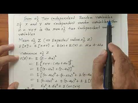 Sum of two independent random variables (part 1)|18EC44|Module 2|class 9