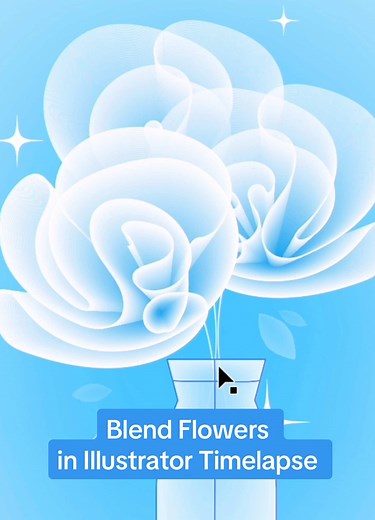 Create Gradient Flowers with Illustrator's Blend Tool
