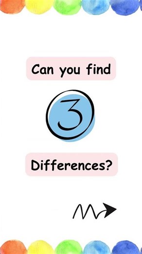 Can you spot the 3 differences?
