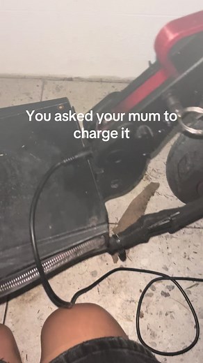 Idec it’s chill but like I missed a ride out because of it but it’s fine I still love her#escooter #charger #mum #love #fail