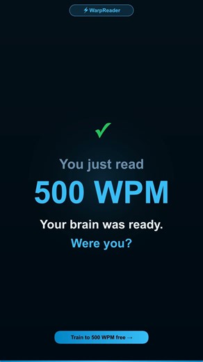 Can you keep up? 500 WPM reading challenge