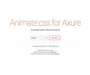 Animate.css for Axure