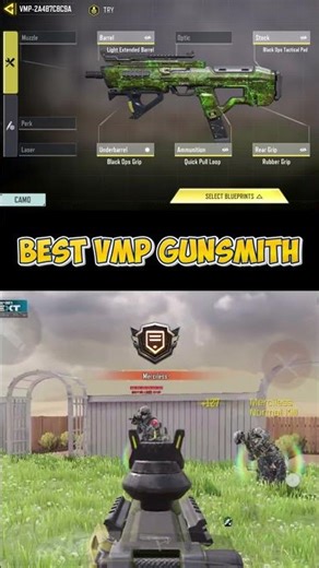 BEST VMP GUNSMITH IN COD MOBILE SEASON 4 2026 #short #shorts #codm #furyharsh #shortsfeed #shortfeed