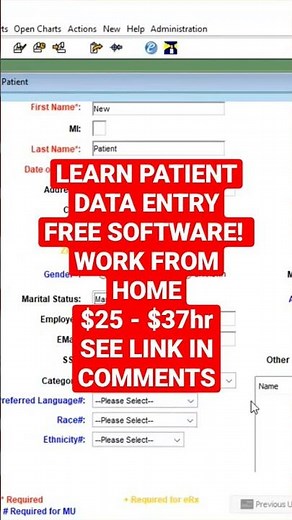 Fast Track into Healthcare! Learn EMR and EHR with Me Entering Patient Data