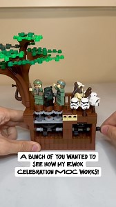 The mechanics behind my Ewok celebration MOC! Do you guys want me to make full instructions for this? #starwars #lego #legostarwars #legomoc #legostarwarsmoc #legotechnic #legotechnicmoc #afol #legofan #starwarsfan | Jake Makes