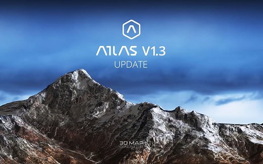 三维地图-3D Map Generator - ATLAS - Photoshop Plugin