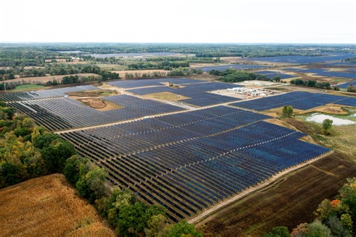 Aerial photos show scale of massive Jackson County solar farm