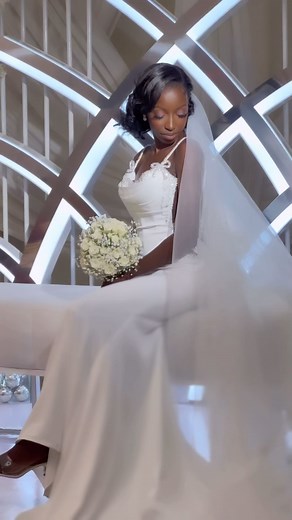 10K views · 64 reactions | When you love it, everything is effortless . Our beautiful bride Pinamang in our minimalist chic gown for her white wedding 懶 Wedding Gown @pistisnuptials | Pistis Ghana | Facebook