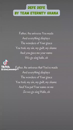 Defe Defe lyrics 🤍#gospelmusic