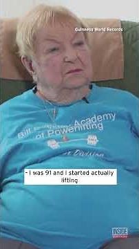 This 100-Year-Old Great-Grandma Just Set a Powerlifting World Record #Shorts