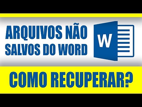 Como recuperar documentos não salvos do Word