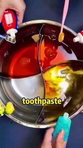 He tried three different types of toothpaste