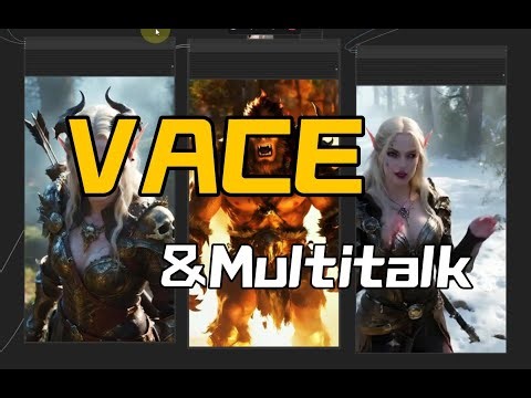 VACE+Multitalk联合工作流,VACE首尾帧或转绘与Multitalk对口型进行更为有趣的视频生成
