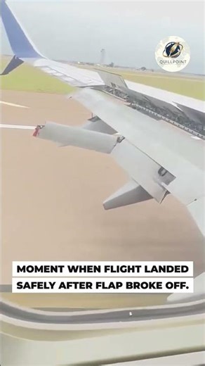 Shocking Wing Flap Break! How Pilot landed safely #usa