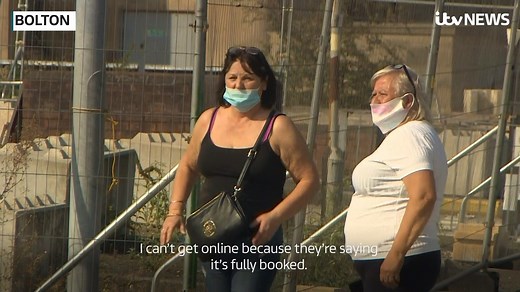 Coronavirus testing centres are turning people away because of soaring demand.� People in the worst Covid-19 affected areas of England are frustrated with not knowing what to do. Read more: https://bit.ly/3iDw6P8 | ITV News