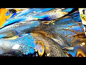 LARGE Fluid Art Swipe with Marble Wreck Tutorial
