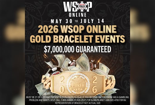 30 Bracelets and 50 Main Event Seats Up For Grabs in WSOP Online Series