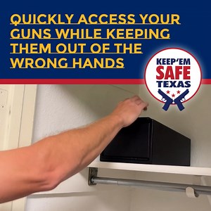 25 reactions | There are safe gun storage options that provide easy access while also preventing unwanted access. Find the right device for you and your family by visiting SafeGunStorageTexas.com. #keepemsafetexas #safegunstorage #safestoragesaveslives #gunstorage | Texas Department of Public Safety | Facebook