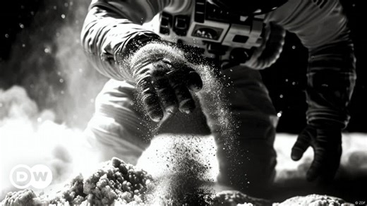 Using lunar dust to build a base on the moon