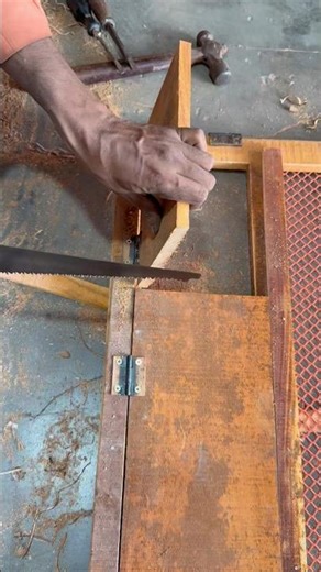 Making two doors for a pigeon house and installing two lock systems #pigeon #woodworking #pet