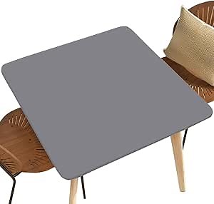 Square Fitted Table Topper Caps for Square Table 28"x28", Wipeable Table Covers for Indoor Outdoor Events Holidays Decor