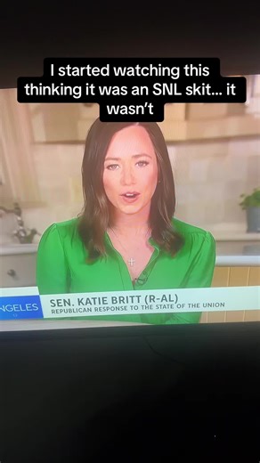 This is the most hilarious, disturbing, confusing speech that I’ve ever been tricked into watching because I thought it was satire 😂 #politics #katiebritt #sotu