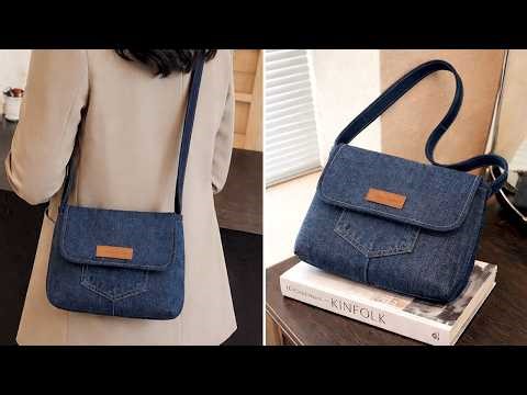 🧵 DIY Crossbody Bag from Old Jeans – Easy & No Pattern Needed!|Sew Sweet