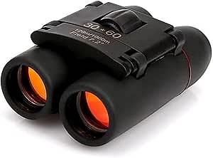 Portable Mini Binoculars,30x60 Zoom Wide View Angle Folding Binoculars Telescope with Low Light Night Vision for Outdoor,Bird Watching,Camping,Hiking,Traveling and Mountaineering