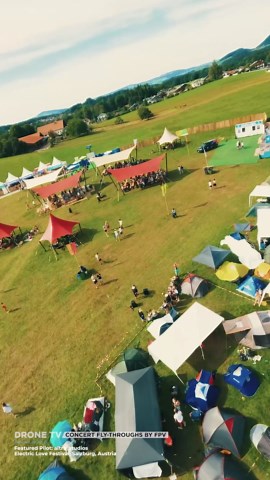 High-energy concerts, filmed by FPV drones, part 1