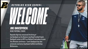 Reynolds High School Announces Joe Davidyock as its new Head Football Coach