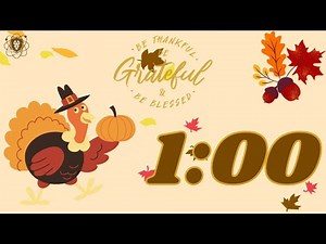 1 minute Thanksgiving Countdown Timer