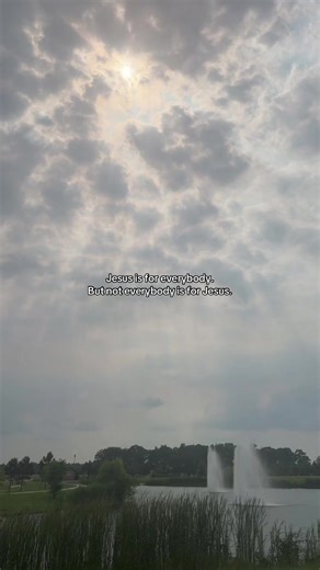 Jesus is for everybody. But not everybody is for Jesus. And that’s the part we don’t like to talk about. He died for the whole world!!! His arms are open wide. There is no “too far gone,” no “too messy,” no “too broken.” But just because He’s available to all doesn’t mean all are surrendered to Him. There’s a difference between knowing about Jesus and actually KNOWING Him. Between liking the idea of Him and laying your life down for Him. Between wearing a cross and actually carrying one. He does