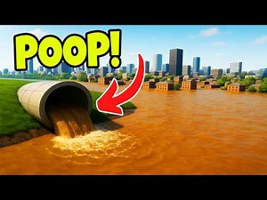 City Skylines but Only 1 SEWAGE DRAIN! Then it Floods