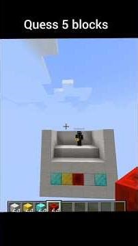 5 Blocks Minigame In Minecraft #minecraft #minigame #minecraftminigames