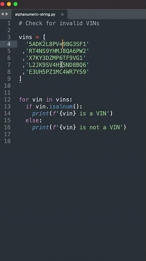 Check if string is Alphanumeric - Python code one liner