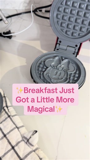 Make Mickey and Minnie waffles at home with this adorable Disney Mickey Mouse Waffle Maker ✨ #disneymom #tiktokshop #mickeywaffles #disneymagic